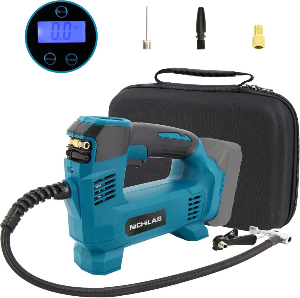 Tire Inflator for DEWALT 20V MAX Battery, Portable Air Compressor Auto Tire Pump with Digital Pressure Gauge 120PSI for Car, Truck, Bikes, Ball (Tool Only, NO Battery)